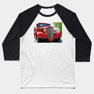 Red Custom Chevy Truck Baseball T-Shirt